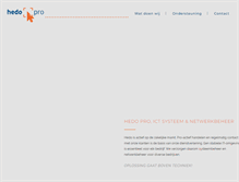 Tablet Screenshot of hedopro.nl
